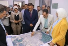 " محافظ القليوبية " يفتتح " مركز معلومات الشبكات الأرضية " بمدينة الخانكة