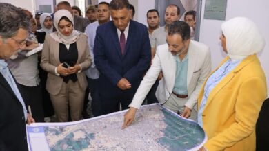 " محافظ القليوبية " يفتتح " مركز معلومات الشبكات الأرضية " بمدينة الخانكة