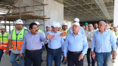 وزير النقل يتفقد مواقع العمل بالخط الأول من شبكة القطار الكهربائي في المسافة من محطة حدائق أكتوبر حتى محطة أحمد عمر هاشم