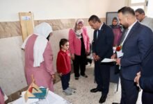 يُدشن المبادرة الرئاسية للكشف عن الأنيميا والسمنة وقصر القامة بمدرسة شبين الكوم الحديثة الرسمية للغات