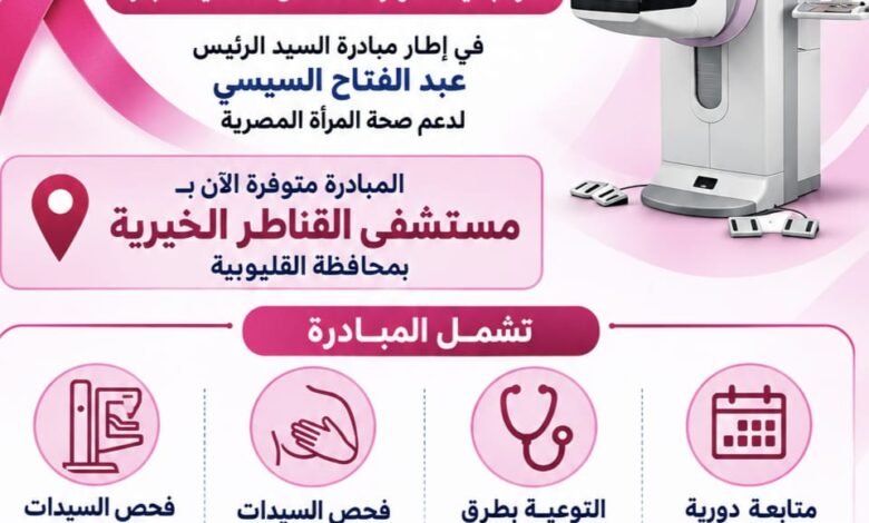 مستشفى القناطر الخيرية تواصل دعم صحة المرأة بالكشف المبكر عن أورام الثدي
