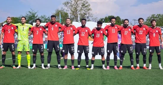 منتخب مصر يحرز الهدف الثانى أمام جنوب السودان