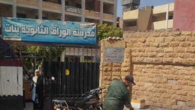 رفع كفاءة النظافة حول المدارس بالجيزة