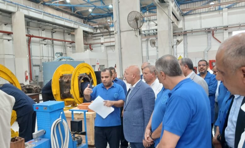 وزير النقل يتفقد ورش الصيانة الرئيسية بالفرز، والشركة المصرية للصيانة وخدمات السكك الحديدية «إيرماس»