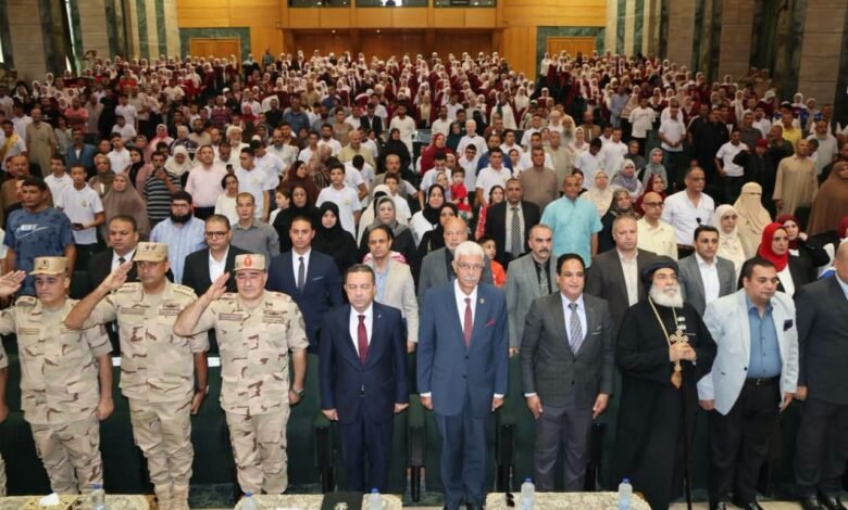 رئيس جامعة المنوفية والمحافظ ومدير إدارة التجنيد  يشهدون احتفالية تسليم شهادات الإعفاء لذوي الهمم