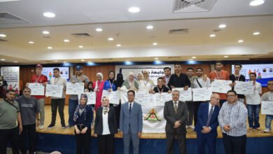 رئيس جامعة بنها يشهد " ختام المهرجان الرياضي الثالث لذوي الهمم "