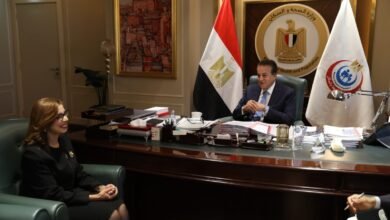 الدكتور خالد عبدالغفار يستقبل سفيرة مصر لدى سنغافورة