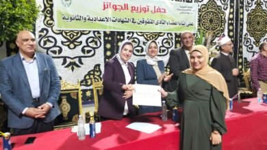 نادي بنها الرياضي يكرم 130 من أبناء أعضائه بحضور نائبة المحافظ ووكيل وزارة الأوقاف
