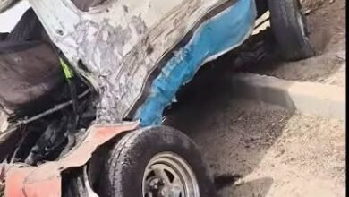 حادث تصادم بالطريق الأوسطي بالطريق الأوسطي يعطل حركة المرور في اتجاه حلوان