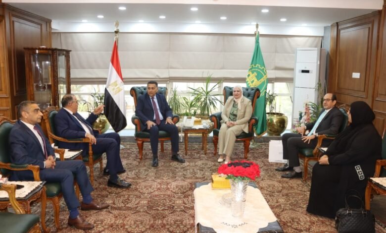 محافظ القليوبية " يستقبل قيادات البنك الزراعي المصري لبحث دعم الأسر الأولى بالرعاية