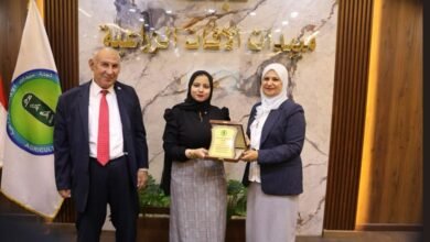 الزراعة": لجنة مبيدات الآفات الزراعية تكرم مهندسة شابة لريادتها في إنتاج الأعداء الحيوية