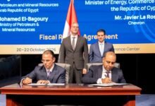 وزيرا البترول والطاقة القبرصي يشهدان توقيع اتفاقية جديدة بالأحرف الأولي لاستكمال الأطر المالية لمشروع ربط حقل «أفروديت» بالبنية التحتية المصرية