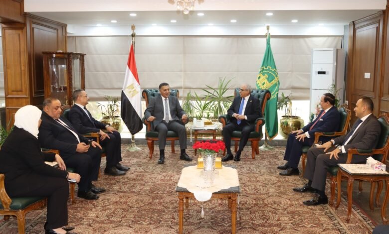 " محافظ القليوبية " يستقبل رئيس مجلس الدولة في إطار دعم التعاون مع المؤسسات القضائية