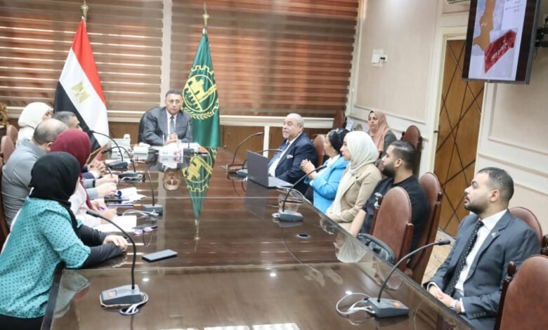 محافظ القليوبية " يناقش مخطط تحويل «القلج» إلى مدينة