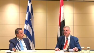وزير البترول يبحث مع نظيره اليوناني دفع الشراكة في قطاع الغاز والاستفادة من مقومات البلدين