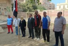 مدير تعليم بني سويف يفتش دفاتر التقييم والفصول والملاعب