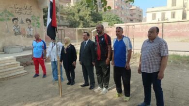 مدير تعليم بني سويف يفتش دفاتر التقييم والفصول والملاعب