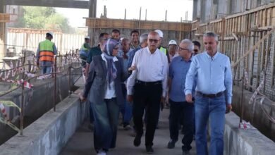 نائب وزيرة الإسكان يتفقد مشروع مأخذ وخطوط نقل المياه العكرة من نهر النيل إلى العاصمة الجديدة